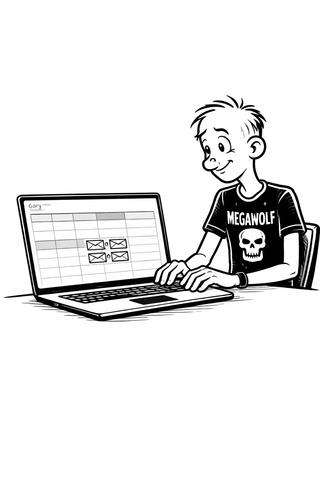 Gary entering multiple emails into a single spreadsheet cell