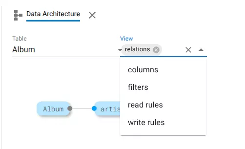 Select architecture view
