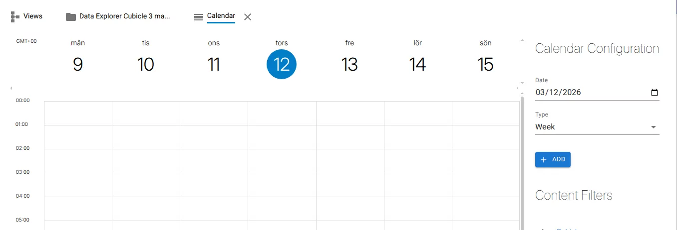 Calendar view