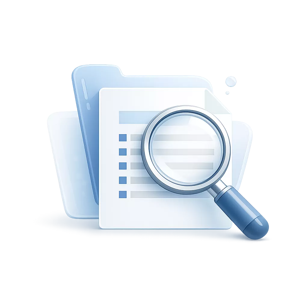 Audit log showing tracked changes over time